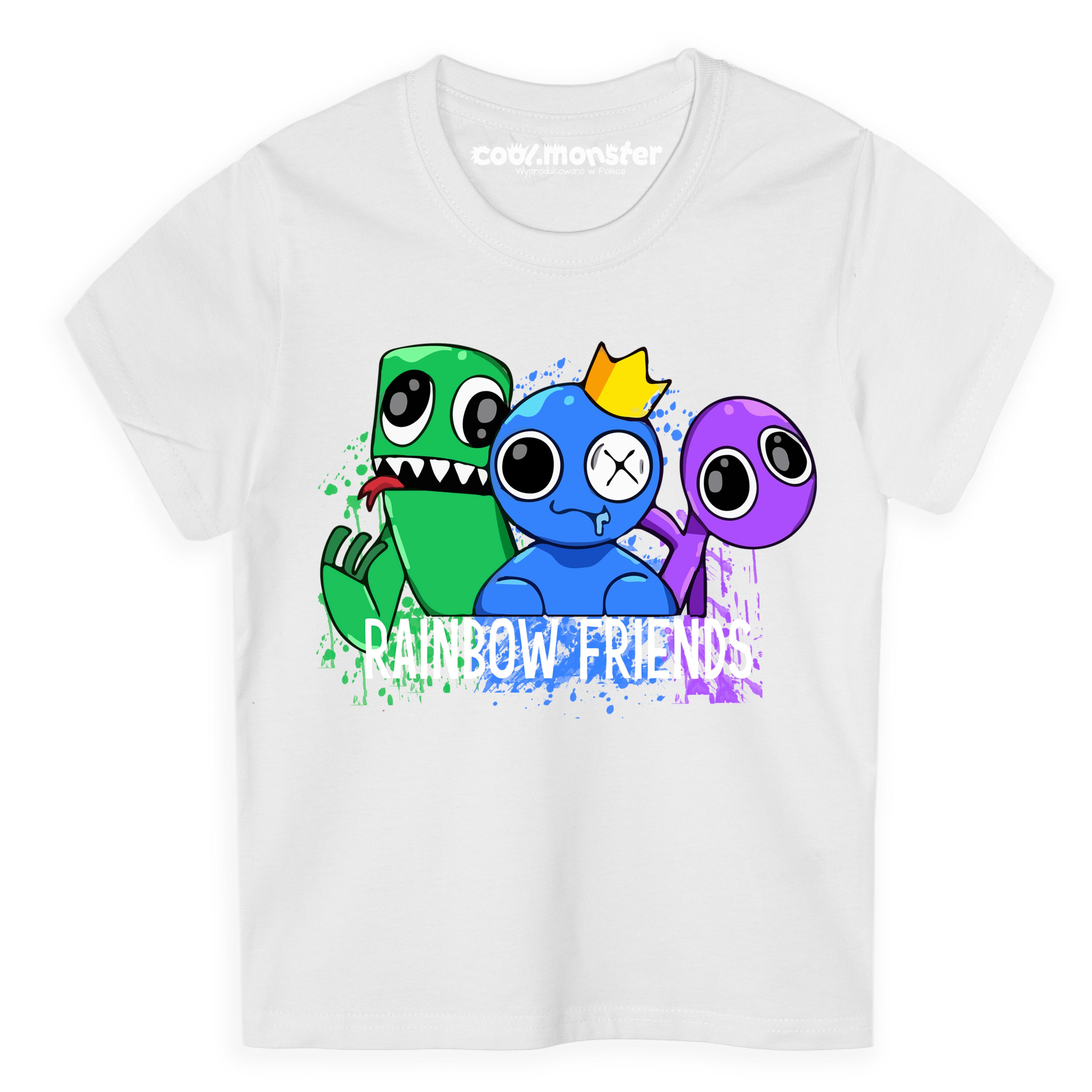 Koszulka, T-Shirt z krótkim rękawem. Rainbow Friends - Różne Kolory RAI01 Drugie zdjęcie produktu