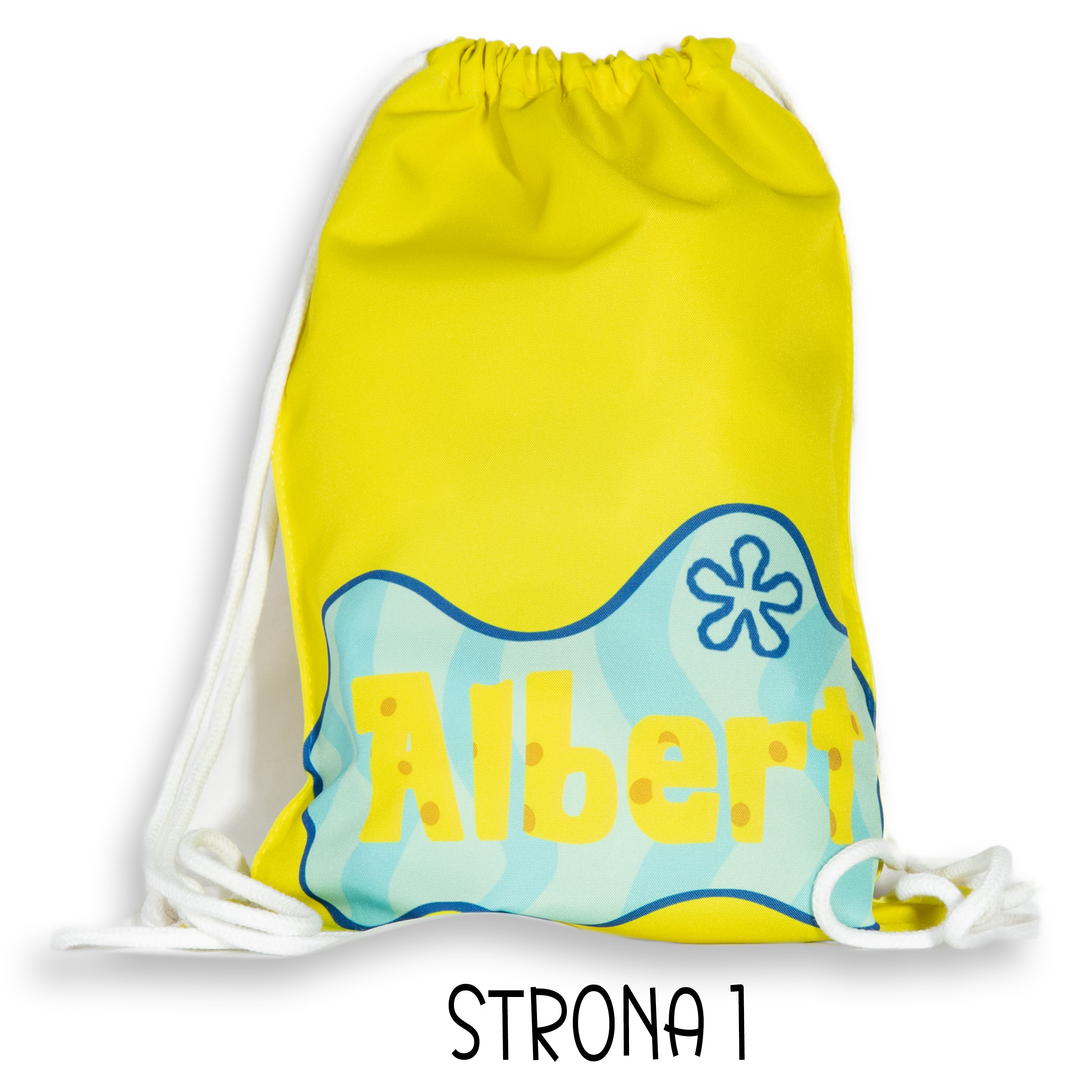 Personalizowany Worek Torba Szkolna na siłownię z Imieniem Spongebob SPO.BAG.1 Drugie zdjęcie produktu