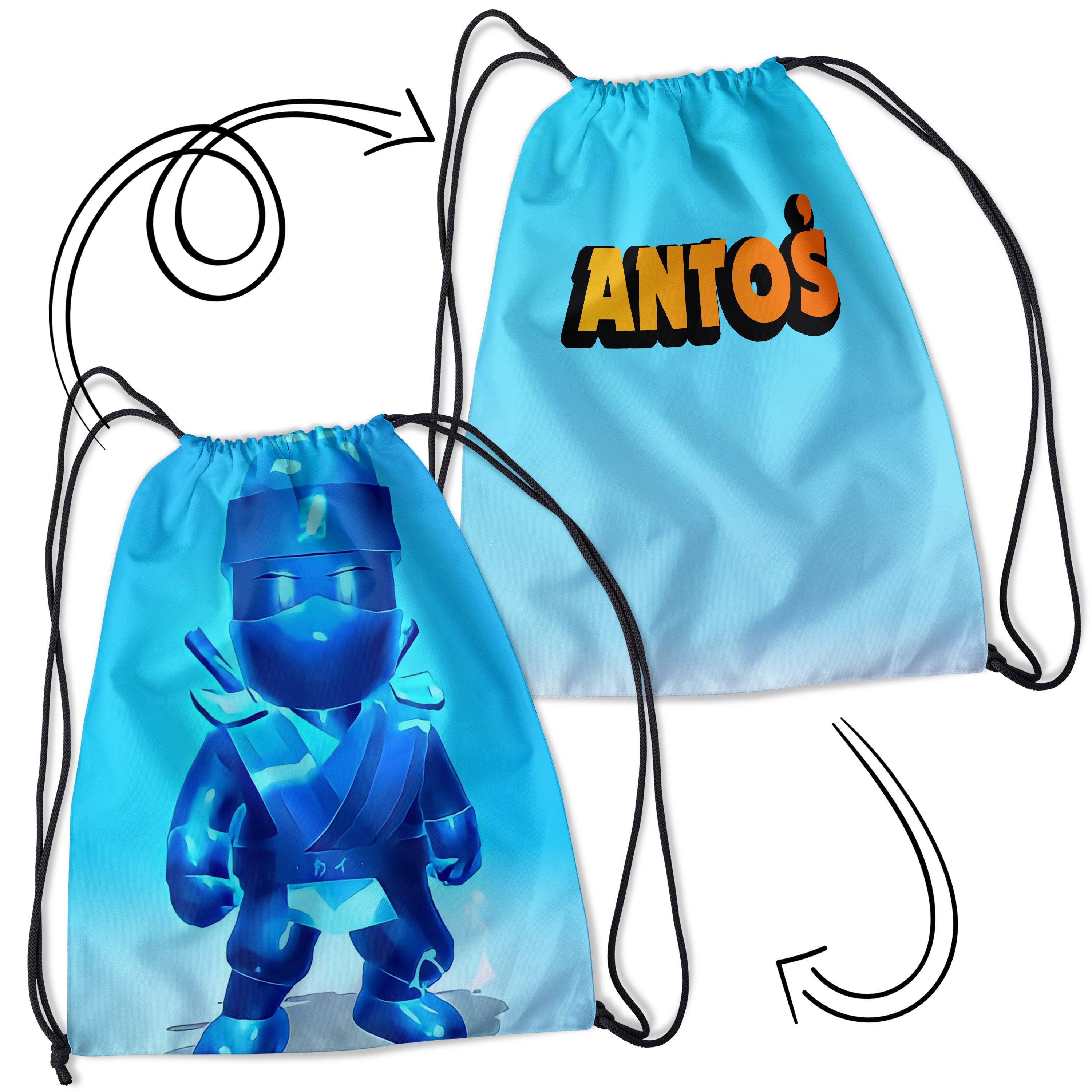 Personalizowany Worek Torba Szkolna na siłownię z Imieniem Stumble Guys STU.BAG.1 Główne zdjęcie produktu