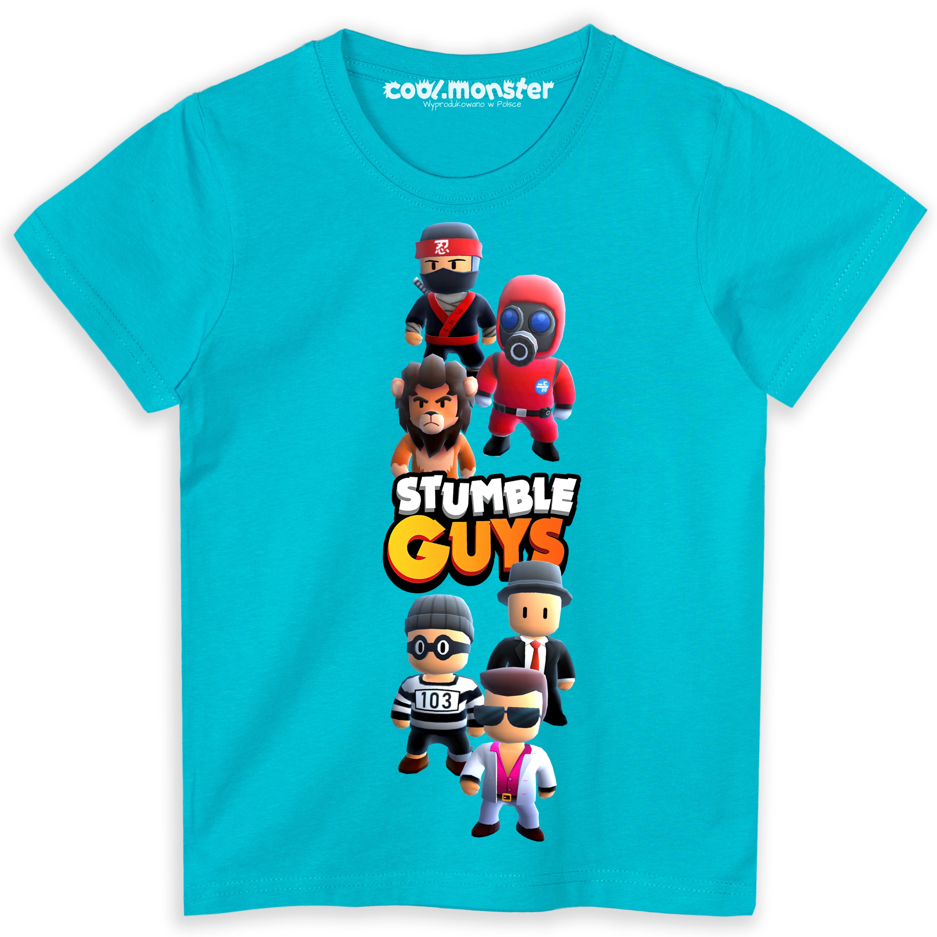 Stumble Guys  - Koszulka / T-Shirt Dziecięcy z Postaciami z Gry - Kolory do wyboru