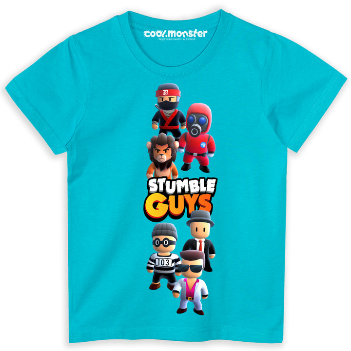 Stumble Guys  - Koszulka / T-Shirt Dziecięcy z Postaciami z Gry - Kolory do wyboru