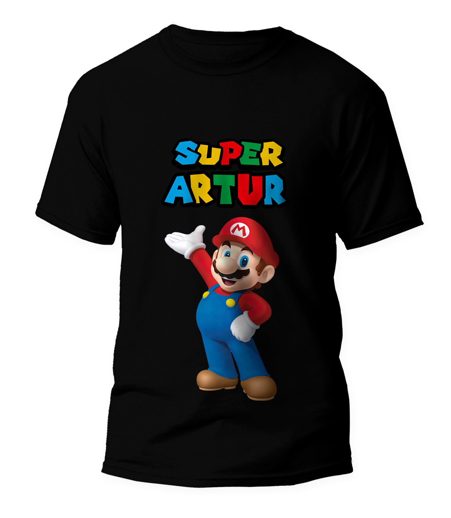 Super Mario - Koszulka Personalizowana / T-Shirt Dla Dorosłych z Imieniem
