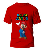 Super Mario - Koszulka Personalizowana / T-Shirt Dla Dorosłych z Imieniem