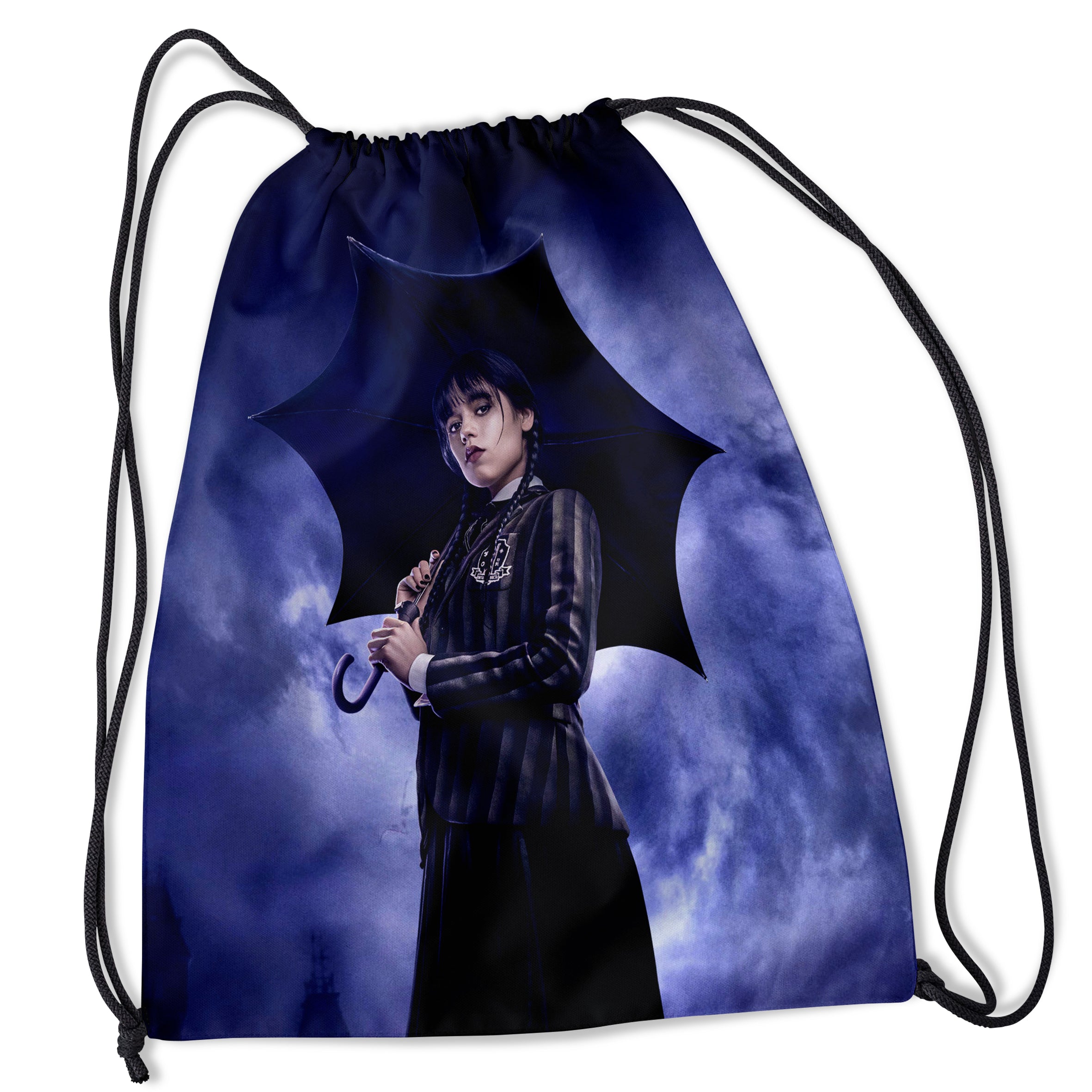 Personalizowany Worek Torba Szkolna na siłownię z Imieniem Wednesday Addams WED.BAG.1 Drugie zdjęcie produktu
